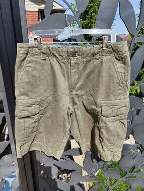 BC Clothing Baggy Cargo Utility Skater Y2K Shorts Cotton Mens Sz 36